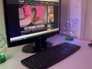 Cutie Fingering Pussy, Sensual Sucking Neighbor's Dick And Gets Cum On Tits 1/16