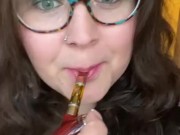 BBW sexy vaping kiss 