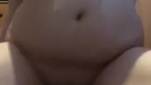 Tits bouncing as ride dildo