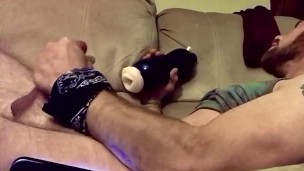 Body spasming and moaning while blowing load 