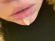 Thick Spit drooling after eating chicken and drinking Ginger Ale