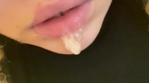 Thick Spit drooling after eating chicken and drinking Ginger Ale 