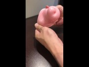 Trying on condoms #1