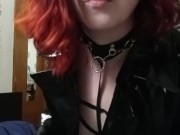 Dominatrix demands you kneel. 2/16