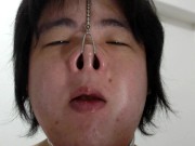 Nose hook masturbation