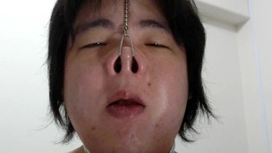 Nose hook masturbation