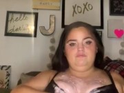 Solo bbw fetish food play