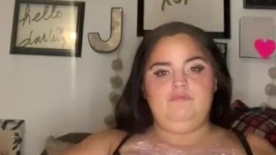 Solo bbw fetish food play
