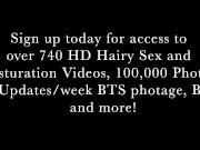 Stunning Hairy Brunette Spreads Pussy Wide 15/16