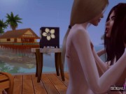 Two Big Tits Fuck After a Beach Party - Sexual Hot Animations 16/16