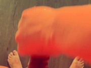 【無修正】エロい喘ぎ声、吐息！ロマンティックなオナニー動画 - Screenshot 8 of 16 - Oil