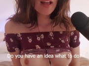 Cute girlfriend whispers to you how she wants you to lick her pussy - ASMR