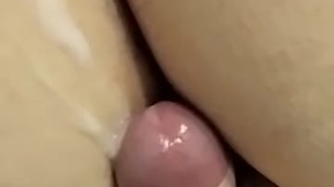 Terminando con corrida en mis nalgas!!!!! 