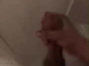 Quick Shower Jerkoff with Max and his Monster Cock