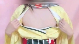 Crossdresser sissy anal solo play