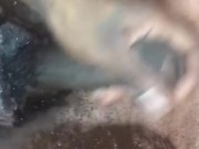 Long bbc Storking In Bubble Bath