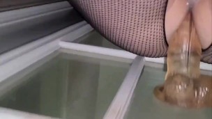 Anal dildo outside 