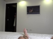 Sexy girl gives a great blowjob to her big cock boyfriend and fucks reverse cowgirl 4K 60FPS 1/16