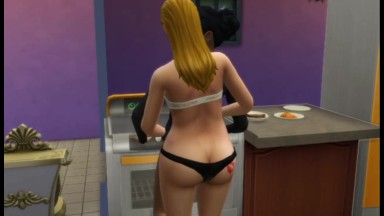 Girls lick each other's pussies. Lesbo porn at wicked whims sims 4