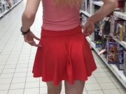 Public Panties Upskirt in Sport Shop 12/16