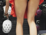 Public Panties Upskirt in Sport Shop 9/16