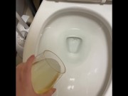 All for you babe drink up mwah (4K glass peeing I peed all over the floor)  