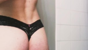 Showing off in Thong