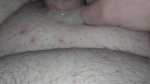 Driping cum from small dick