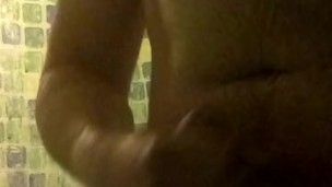 Hot hubby with a dadbod shower show solo