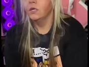 Busty Bbw slow-mo smoke & spit on tits! 7/16