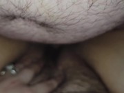 Wet, juicy, hairy pussy gets fucked until I cum 2/16