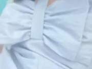 Showing pussy on the beach 1/16