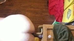 Coworker Fucking Dildo On Lunch Break