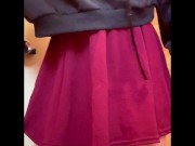 ふたなり私服女子〇生がトイレで気持ちよくオナニーしているところを盗撮！ - Screenshot 14 of 16 - Kink