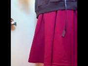 ふたなり私服女子〇生がトイレで気持ちよくオナニーしているところを盗撮！ - Screenshot 15 of 16 - Masturbate
