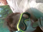 Face fucking and handjobs underwater in the pool by Minnie Manga 11/16