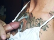 Blow job with cum on tits 16/16