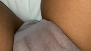 quiet masturbation through panties 