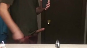 Sean Solo and Horny Stroking Cock and Playing with Butt