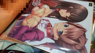 二次元巨乳に精液ぶっかけ【変態オタクのオナニー】