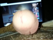 Hard Cock Throbbing and Twitching with Precum