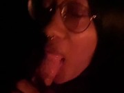 Quick blow job by the fire  13/16