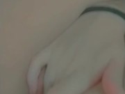 girl put her fingers on her wet pussy and asshole, fingering  10/16