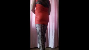 I try myself in women's underwear. Хочет трахаться в попу