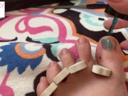 Painting toenails 1 part 1 of 2 foot fetish glimpseofme