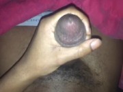 Stroking my Big Black Dick Late Night 7/16