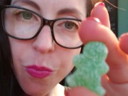 Destroying A Gummy Man with my Bare Foot 8/16