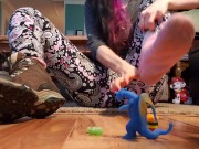 Destroying A Gummy Man with my Bare Foot 9/16