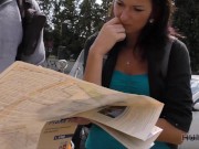 HUNT4K. Sexy lady forgets about her nerdy BF when meets rich male 1/16