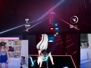 GAMER GIRL GETTING SWEATY IN BEAT SABER (SHYPHOEBE)